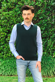 Men's Possum Merino Pullover Vest